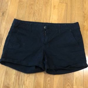 Black cotton shorts